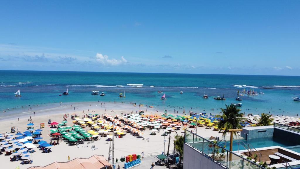 Flat Beira Mar Com Varanda Em Pôrto das Galinhas Exteriör bild